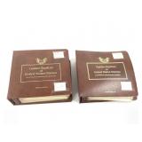 2 Full Albums FIrst Day Covers w Golden Replicas