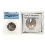 1986-S Liberty Half Dollar & 2018 Maple Leaf Coin