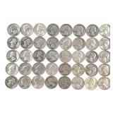 50 Silver Washington Quarters