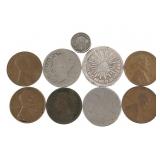 9 US and World Coins