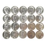20 40% Kennedy Half Dollars