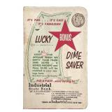 Kalamazoo Dime Bank Book with 30 Silver US Dimes