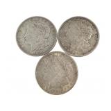 1921-D US Morgan Silver Dollars 3 90%