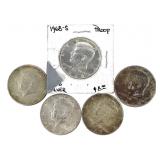 5 40% Kennedy Halfs including 1968-S Proof