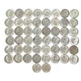 50 Silver Dimes