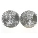 2-2018 American Silver Eagle 1oz $1 Coins