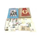 Stamp Collections & Stamped Envelopes + FDCs