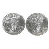2-2018 American Silver Eagle 1oz $1 Coins