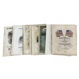 10 Sheet Music 1840-50's Litho Covers Hand-Colored