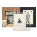 9 Prints Esquire Mottoes 1946  Folio Engravings+
