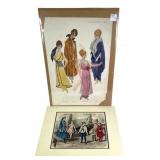 Fashion Plate Hand Colored & Women's Fashion