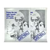 1970's Safety is First Illus Am Worker Poster 24