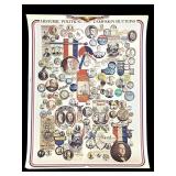 Historic Political Campain Button Poster 72' Borax