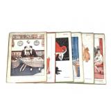 6 Le Sourire Art Deco Illus by Vald'Es Pem Fontan+