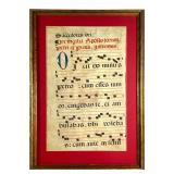 16th - 17th C Gregorian Chant Manuscript Leaf