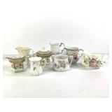 Porcelain Creamers & Sugar Bowl Prussia Germany+