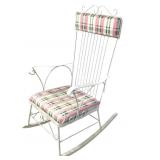 Painted Iron Rocking Chair