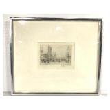 Walcot Pencil-Signed Dry Point Etching 1918