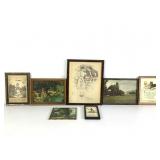 Seven(7) Framed Prints