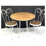 Twisted Iron Bistro Ice Cream Table & Chairs