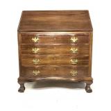 Chippendale Style Ball & Claw Mahogany Secretary