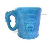 Slag Glass Mug  3 1/2" H