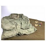 US Millitary Field Jacket Blanket & Patches
