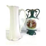 Austrian Vase & West German Pitcher