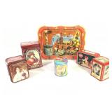 Vtg Coca Cola Tray & Tins