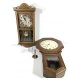 VIntage Wood Wall Clocks Music Box Pendulum