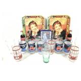 Coca Cola Glasses Tin Trays Bottles