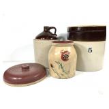 Antique Stoneware Crocks, Jugs & Ball jars