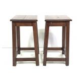 Pair of Oak Bar Stools