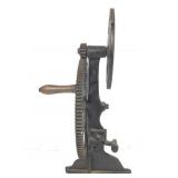 Antique Cast Iron Hand Crank Gear Mechanism