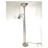 Brass Torchiere Floor Lamp w/ Reading Light