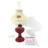 Vtg Aladdin Lincoln Drape Mantle Lamp w Shade