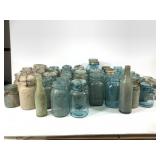 Antique Aqua Ball Mason Jars