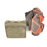 Maverick Golf Bag & Briggs & Riley Suitcase