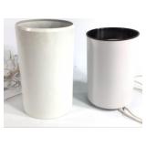 2 Cylindrical Can Up Lights Working