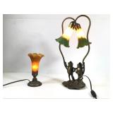 Meyda Tiffany Pond Lily Accent Lamp & Bud Lamp