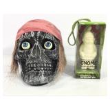 Gnome Soap on a Rope & Skeleton Head