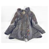 G-III Suede & Tapesry fur Trim Jacket