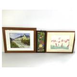 3 Framed Art Pieces
