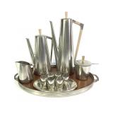 MCM Royal Holland Pewter Tea Service Set+
