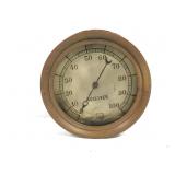 9.75" Brass Receiver Gauge Ashcroft Co