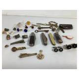 VIntage Pocket Knives Skeleton keys & Cufflinks