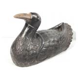 Heavy Plaster Duck Sculpture