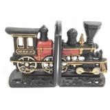 Cast Iron Locomotive & Bench Figurine