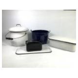 Enamel Kitchenware Pots & Lidded Dishes