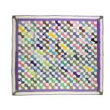 Vtg Bowtie Quilt w Provenance - 73" x 67"
